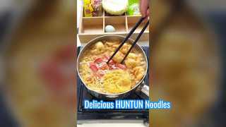het is heerlijk om noedels te koken met HUNTUN