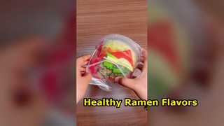 Gezond op Fried Ramen-smaken