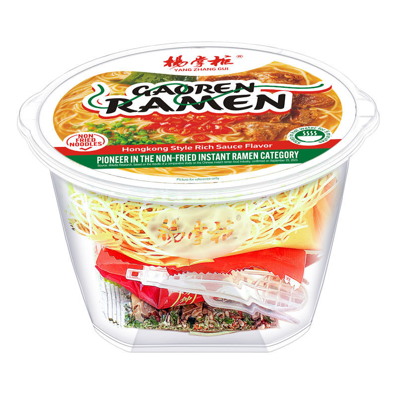Hong Kong stijl rijke sap smaak instant noedelsop 166g portie grootte