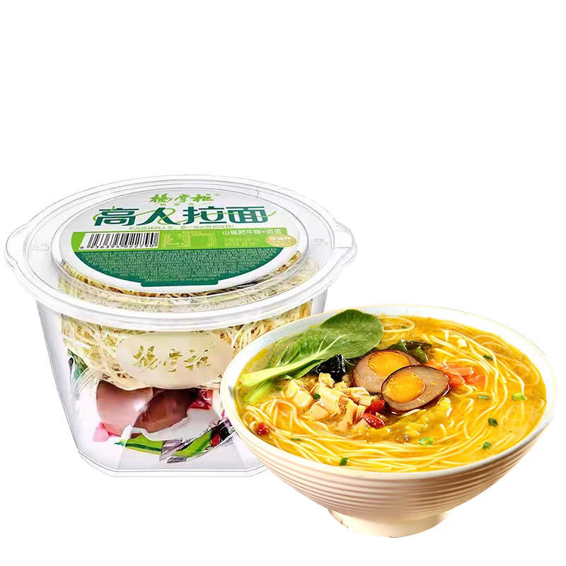 Niet-geroosterde soep Instant Noodles Spicy Beef Flavor Ramen Instant Noodles China glazen noedels
