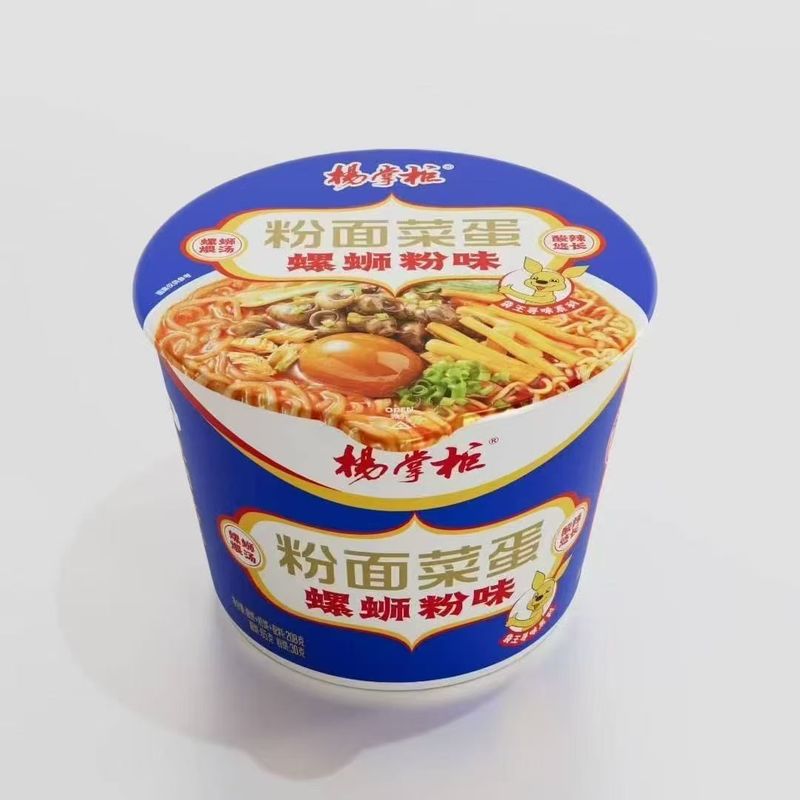 Nettogewicht 208 g Chinese Fast Noodles en vermicelli met een hele ei snail noodel smaak