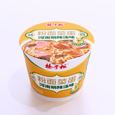 Geurige Chinese zoete aardappel Vermicelli Henan soep met peper smaak Kookmethode Kookwater